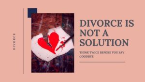 Divorce is not the solution 8 A red broken heart