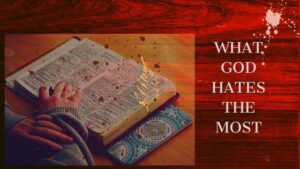 #2 Things God hates the most. 5 A beautiful lady reading and meditating on the Word of God the Bible