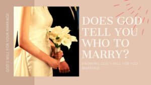 Does God tell you who to marry in a dream? 7 A young couple wedding