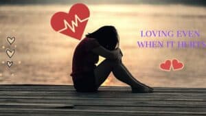 Loving even when it hurts 6 A BEAUTIFUL LADY IN BLACK TOP CRYING
