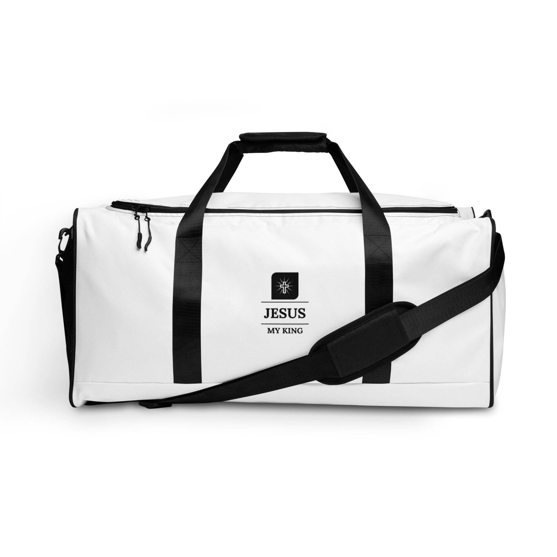 Duffle bag with a Jesus my King logo 2 Duffle bag with a Jesus my King logo - Image 3