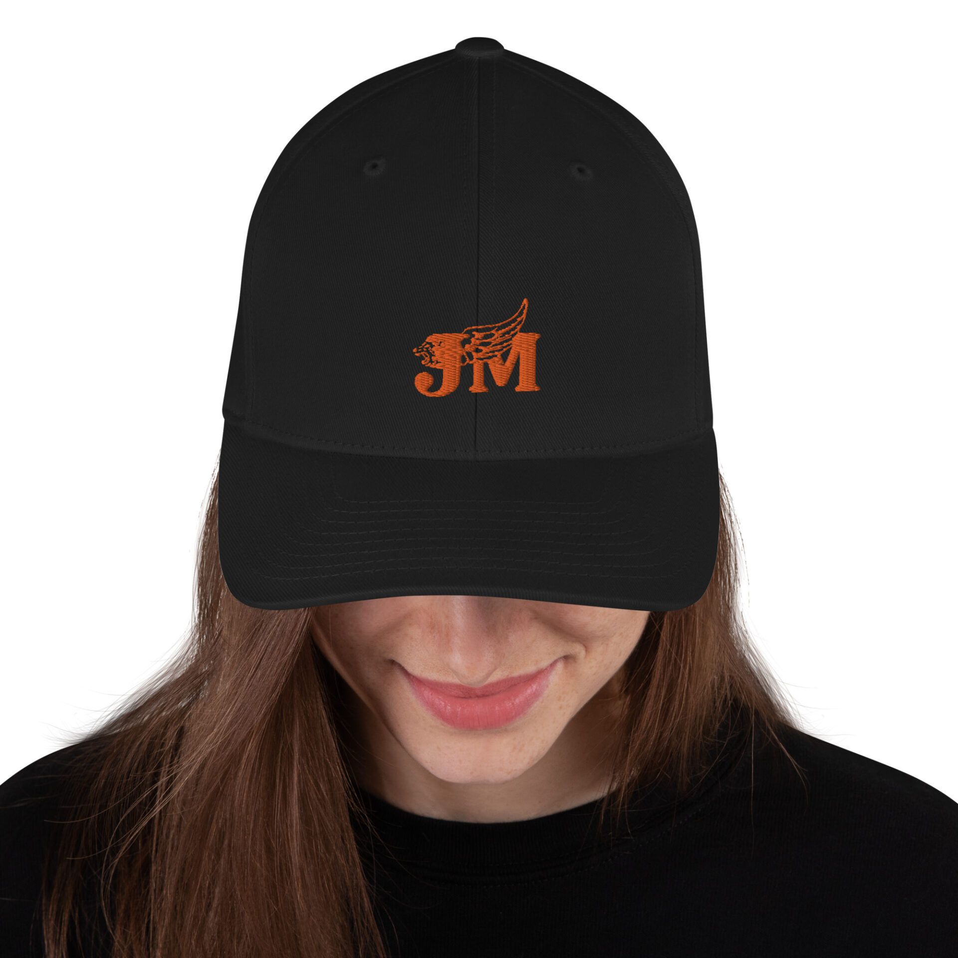 Structured Twill Cap with Orange Logo 9 Structured Twill Cap with Orange Logo - Image 9