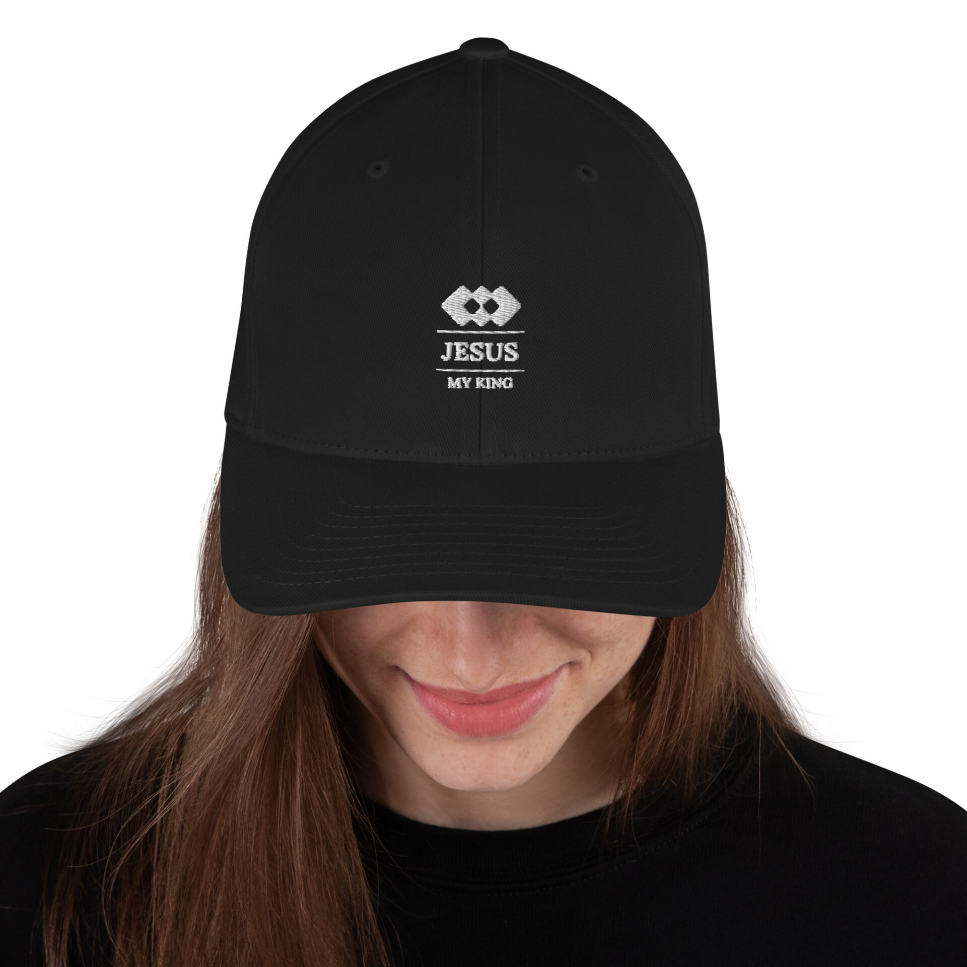 Structured Twill Cap with a Jesus my King triangle Logo 5 Structured Twill Cap with a Jesus my King triangle Logo - Image 5