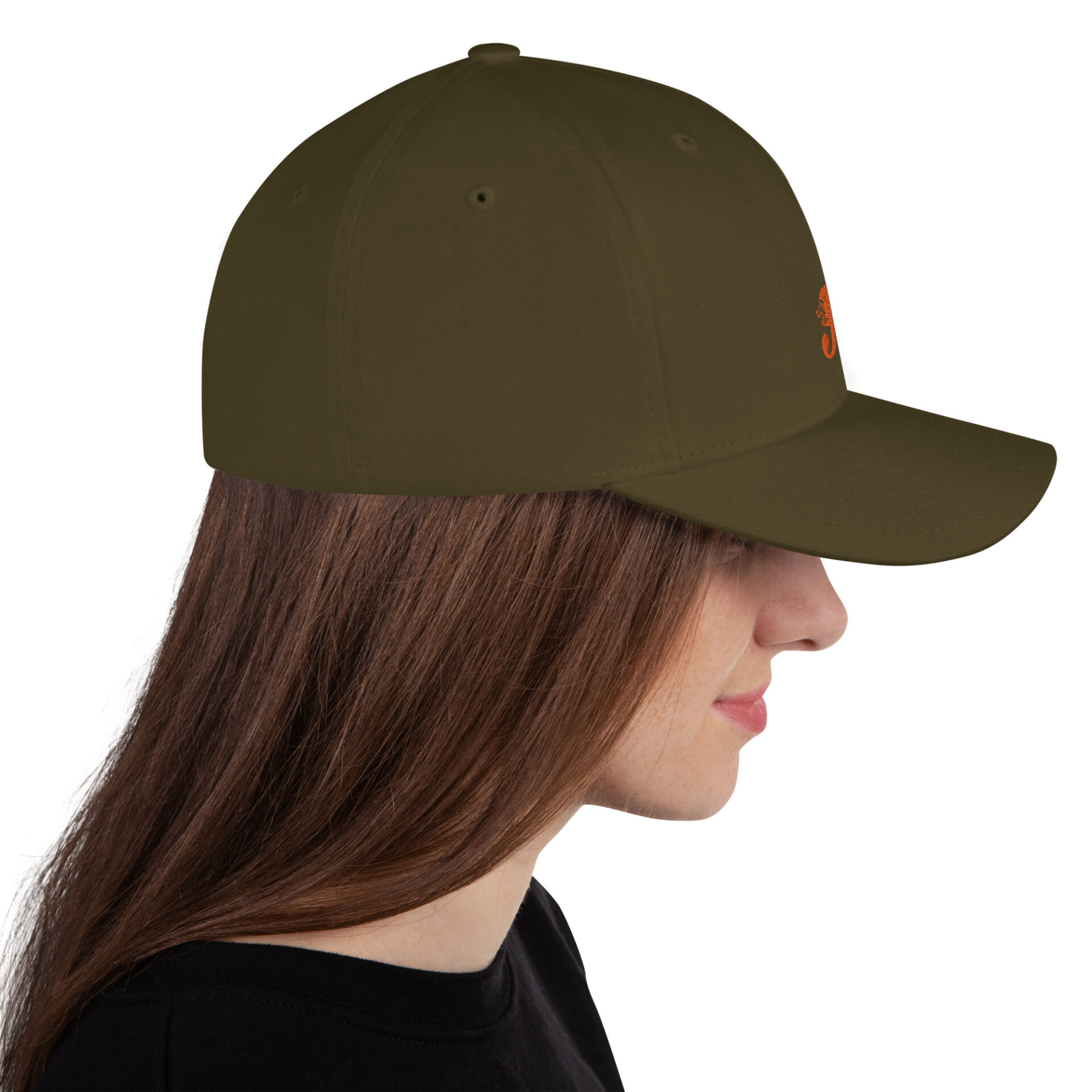 Structured Twill Cap with Orange Logo 20 Structured Twill Cap with Orange Logo - Image 20