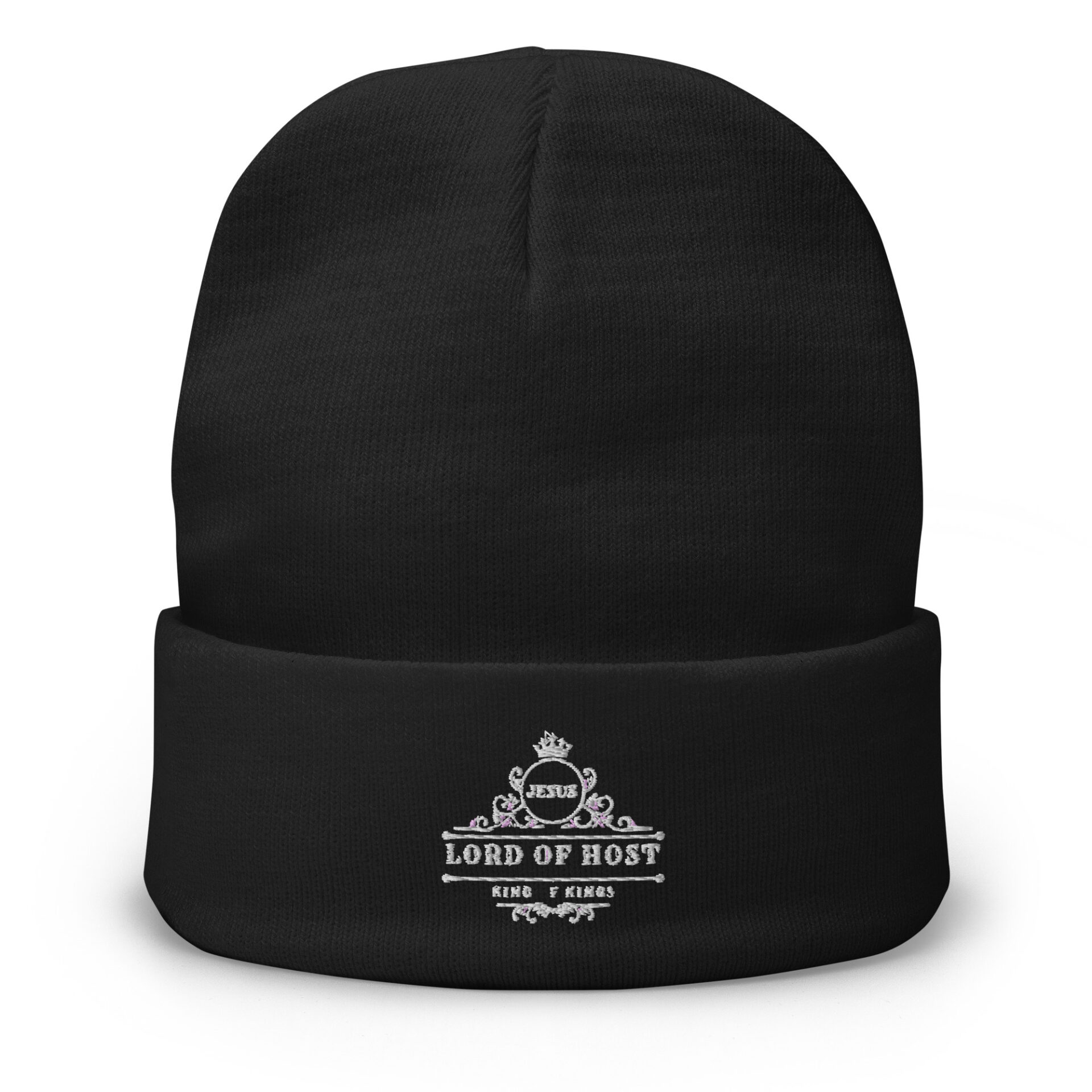 Embroidered Beanie with a Lord of Host logo 1 Embroidered Beanie with a Lord of Host logo