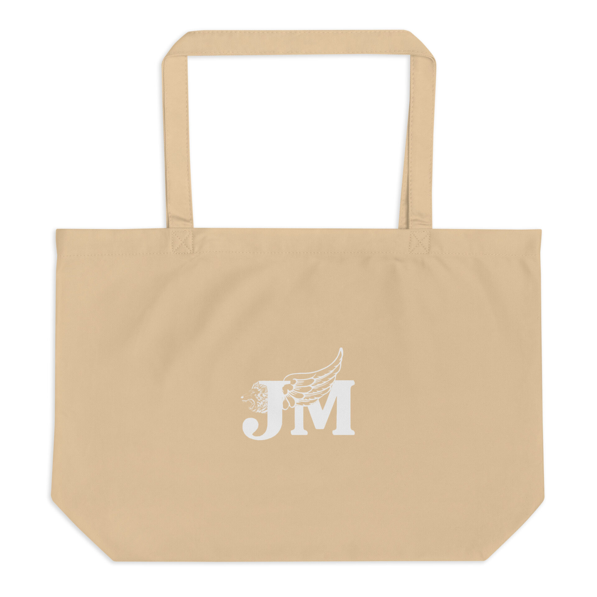 Large organic tote bag with White Logo 2 Large organic tote bag with White Logo - Image 2