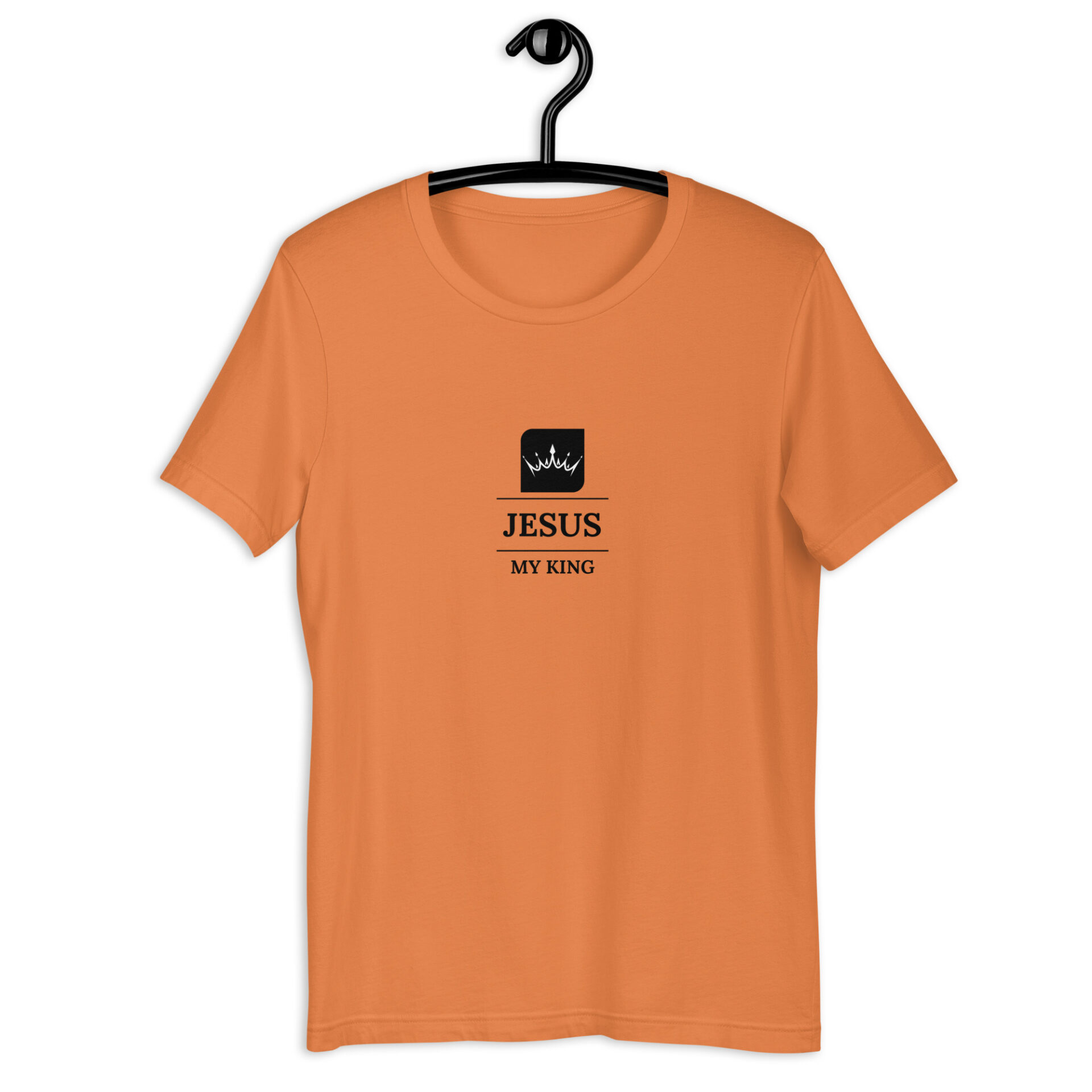 Unisex t-shirt with a Jesus my King Crown logo 1 Unisex t-shirt with a Jesus my King Crown logo