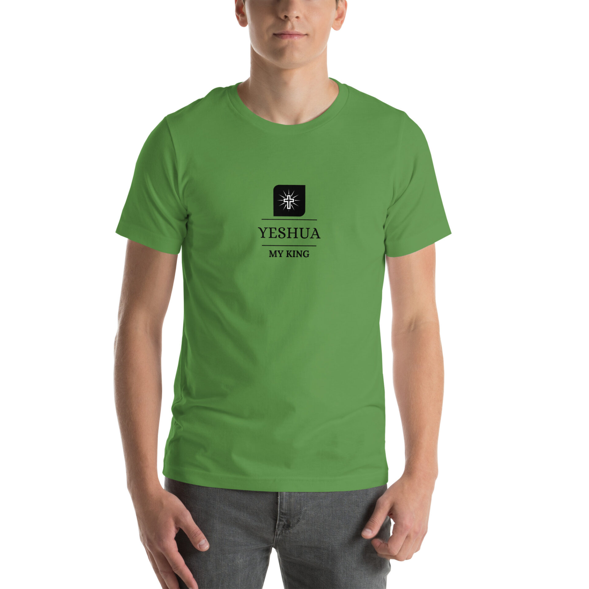 Unisex t-shirt with a Yeshua my King cross logo 5 Unisex t-shirt with a Yeshua my King cross logo - Image 5