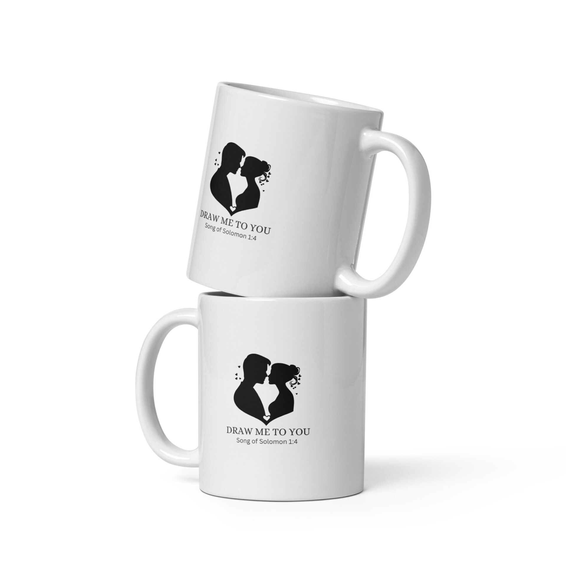 White glossy mug - Draw me to you 2 White glossy mug - Draw me to you - Image 2