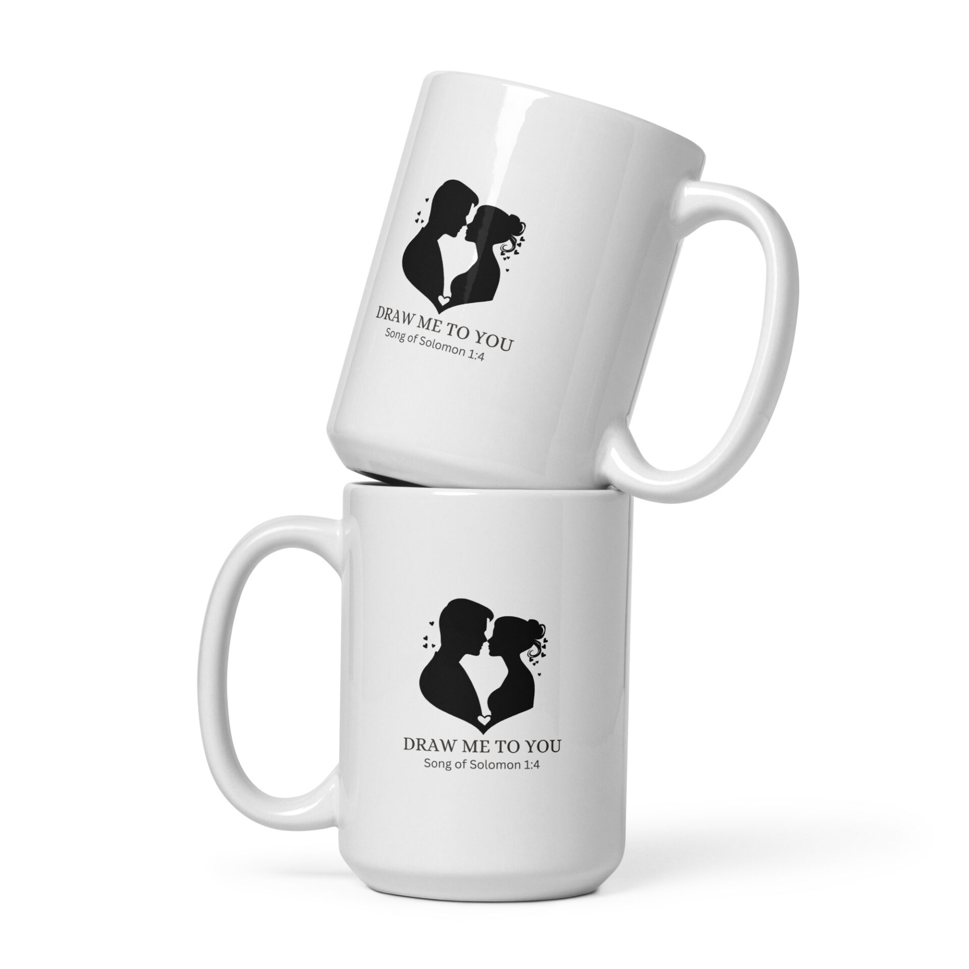 White glossy mug - Draw me to you 3 White glossy mug - Draw me to you - Image 3